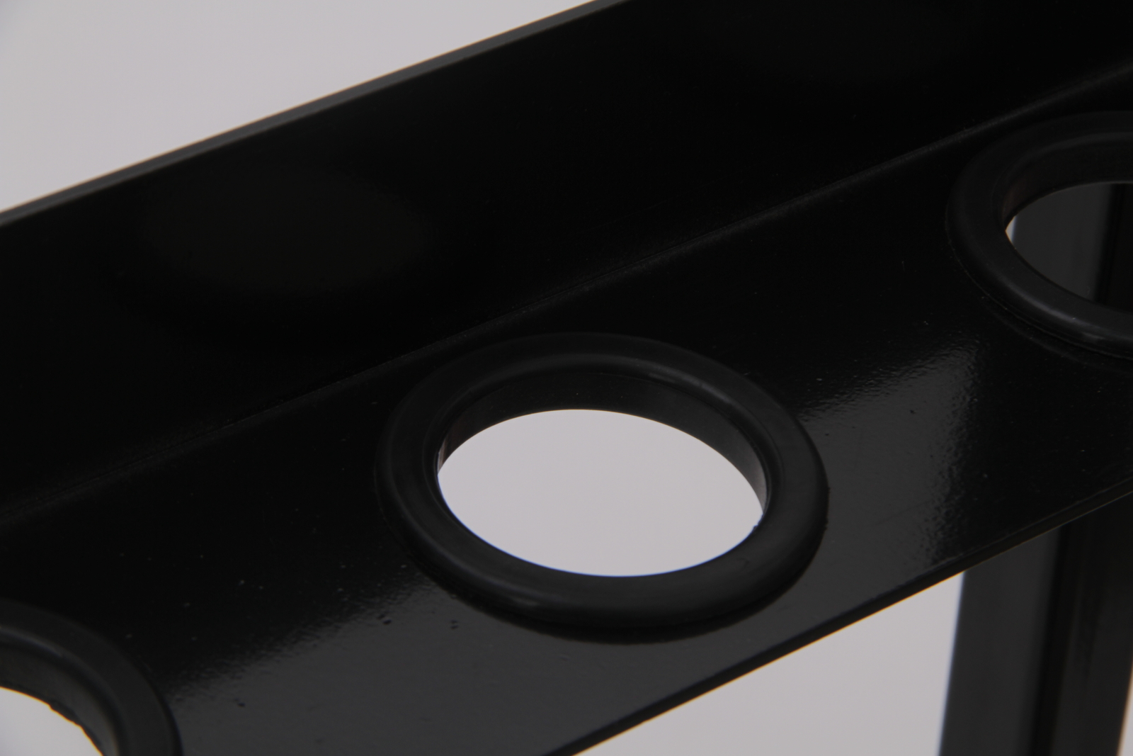 6 - Hole Trailer Shovel Holder – Fits Rakes, Pickaxes and Straight-Handle Tools