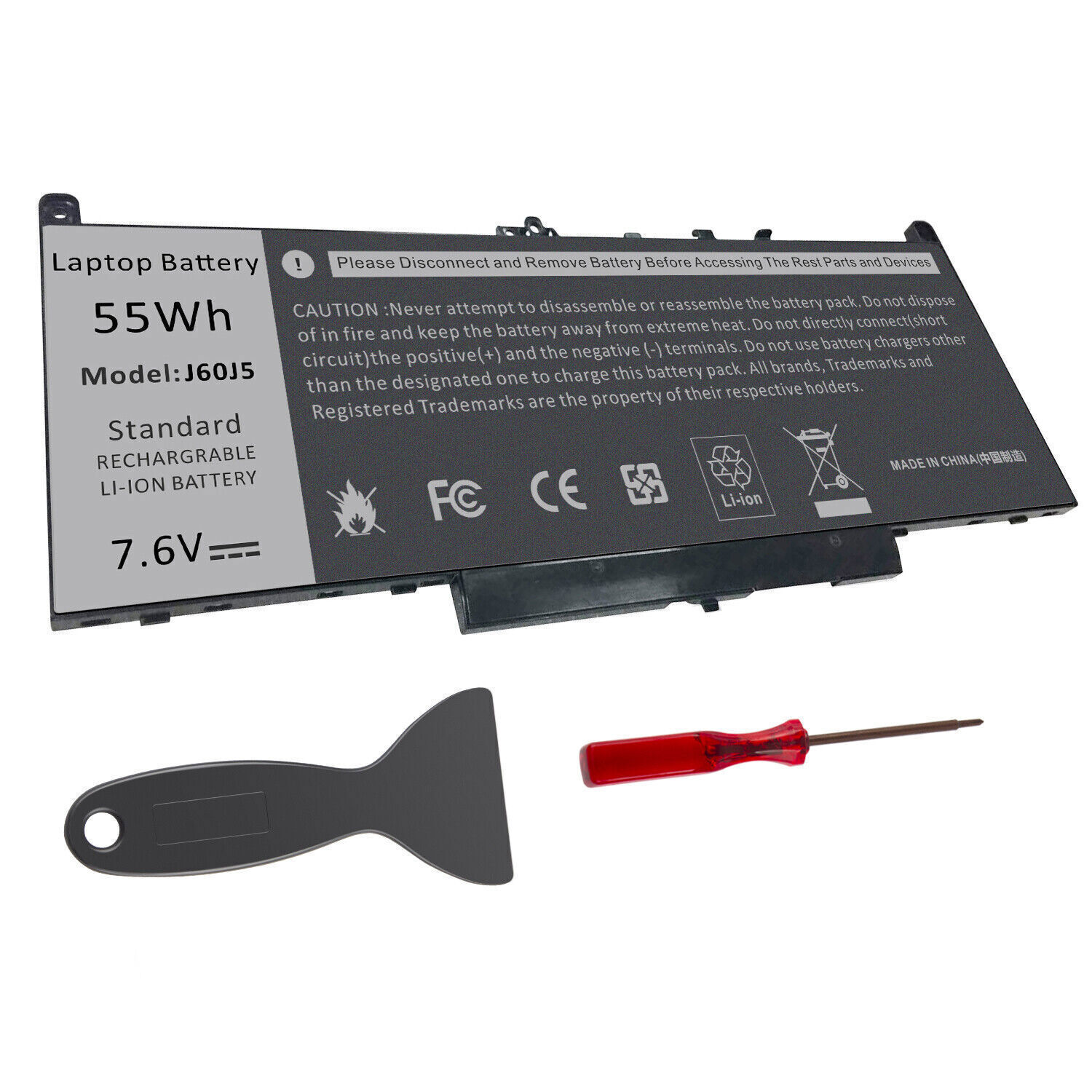 Lot 1/50 J60J5 Battery For Dell Latitude E7270 E7470 MC34Y 242WD 451-BBSY 55Wh