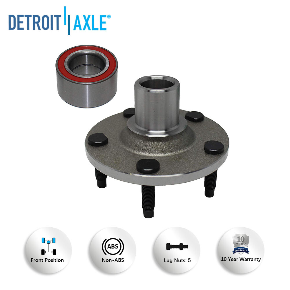 Pair (2) Front Wheel Hub and Bearings for 2001-2009 2010 2011 2012 Ford Escape