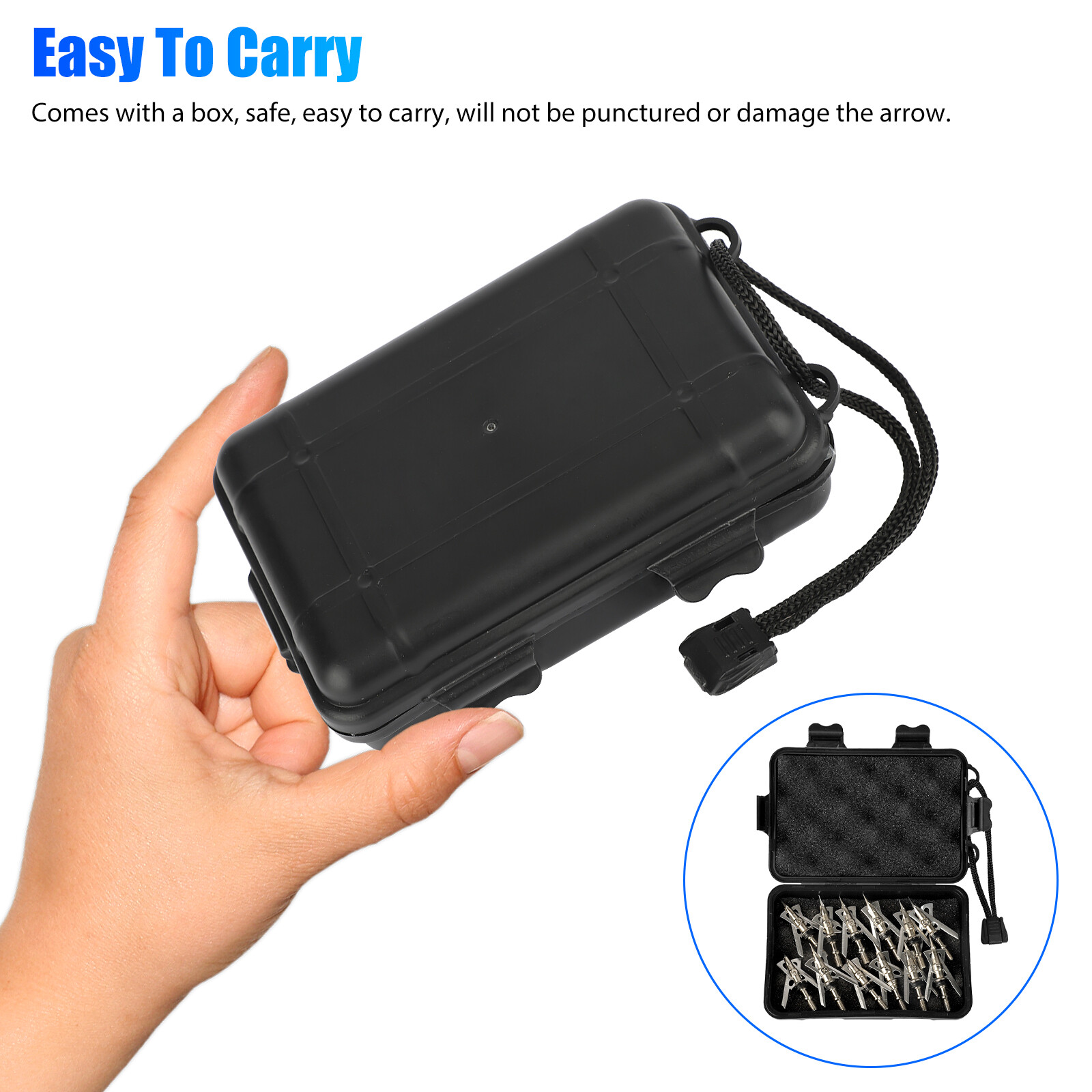 24Pcs 100Grains Archery Broadheads 2" Dia Expandable Hunting Arrowhead w/2 Blade