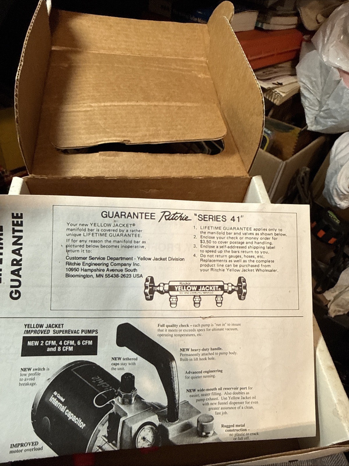 Yellow Jacket 41215 Testing & Charging Manifold Gauges R12 22 502