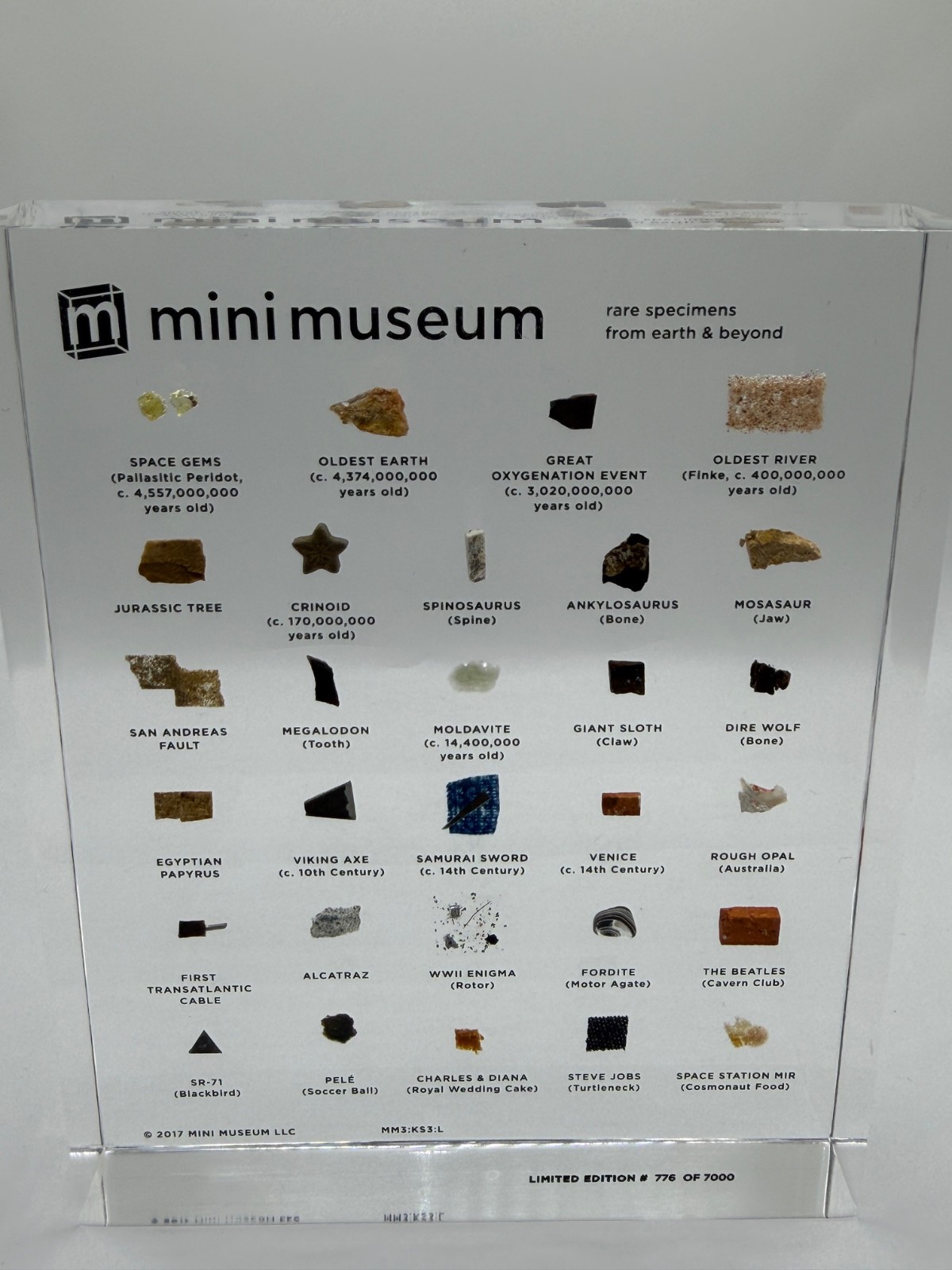 Mini Museum 3 Limited 3rd Edition - Large 29 Rare Specimens Hans Fex Kickstarter