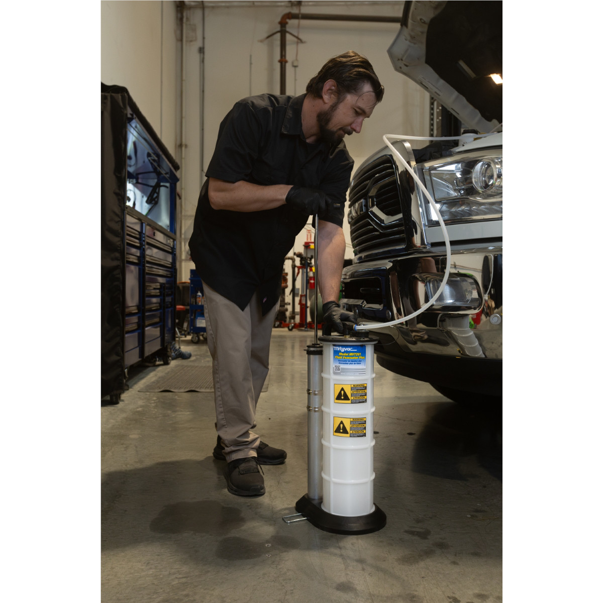 Mityvac 7201 2.3 Gallon Fluid Evacuator Extractor/Dispensing Pump w/Push Button