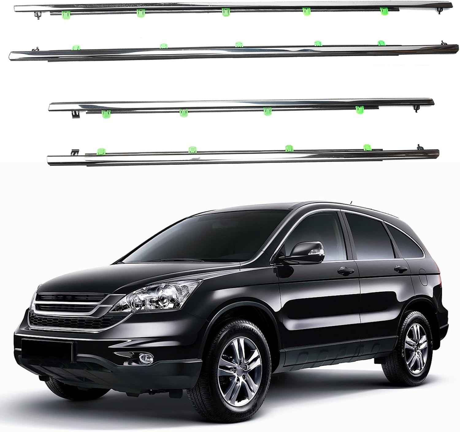 Door Window Trim Seal Weather Stripping Moulding Belt Glass Sweep  CRV 2007-2011