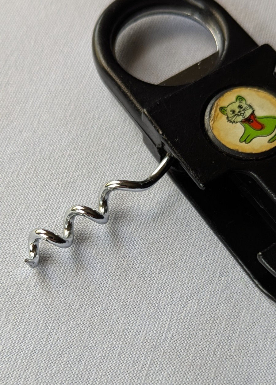 Great Smokey Mountains Advertisment Bar Multi Tool Corkscrew Opener Knife Cat