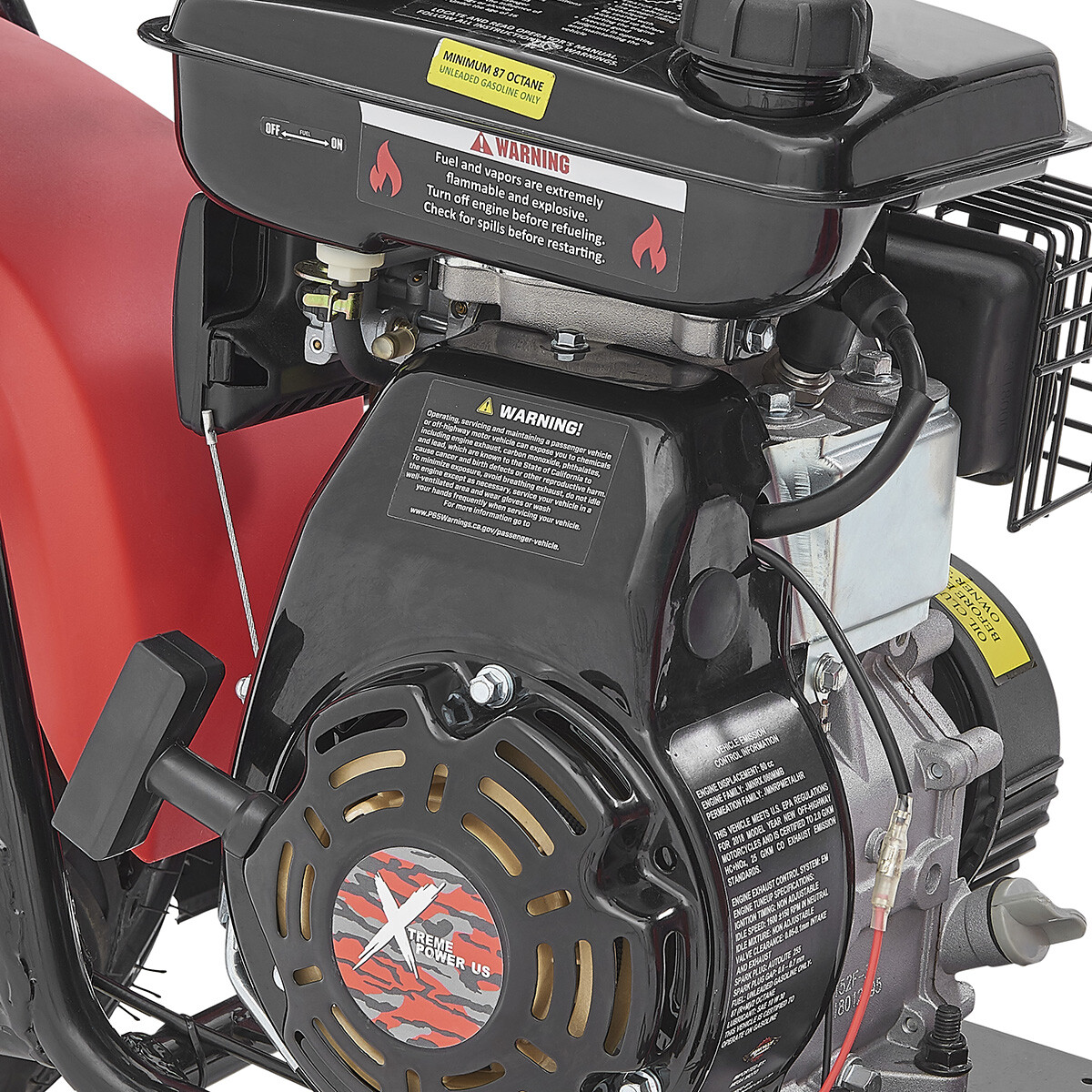 XtremepowerUS 99cc Mini Dirt Bike Gas-Powered 4 Stroke Pocket Bike Pit Red