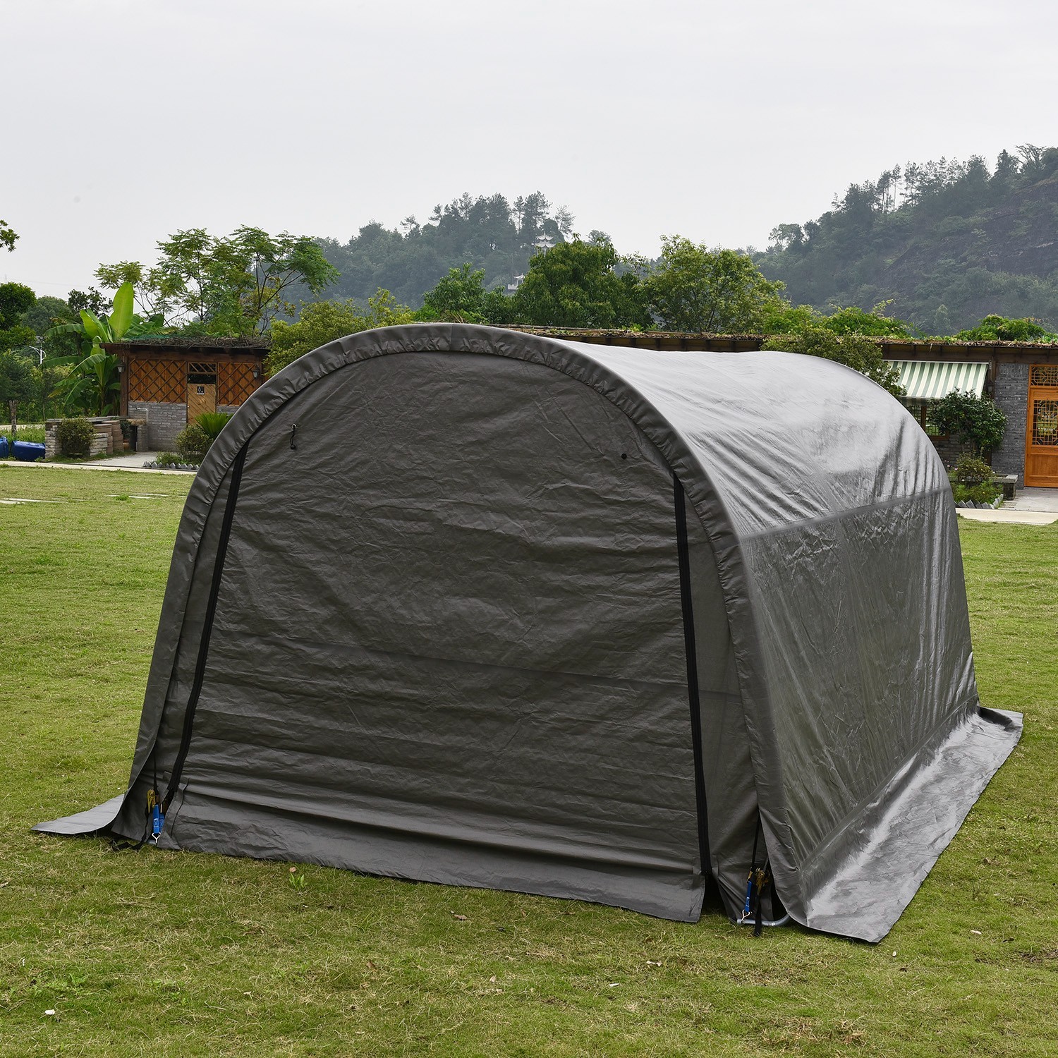 20 x 10ft Carport Heavy Duty Car Tent Garage Canopy Frame & Cover