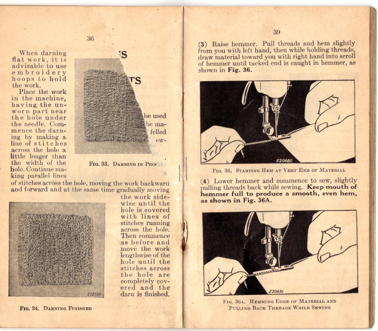Vintage SINGER 15-91 Sewing Sewing Machine Instruction Manual ©1952