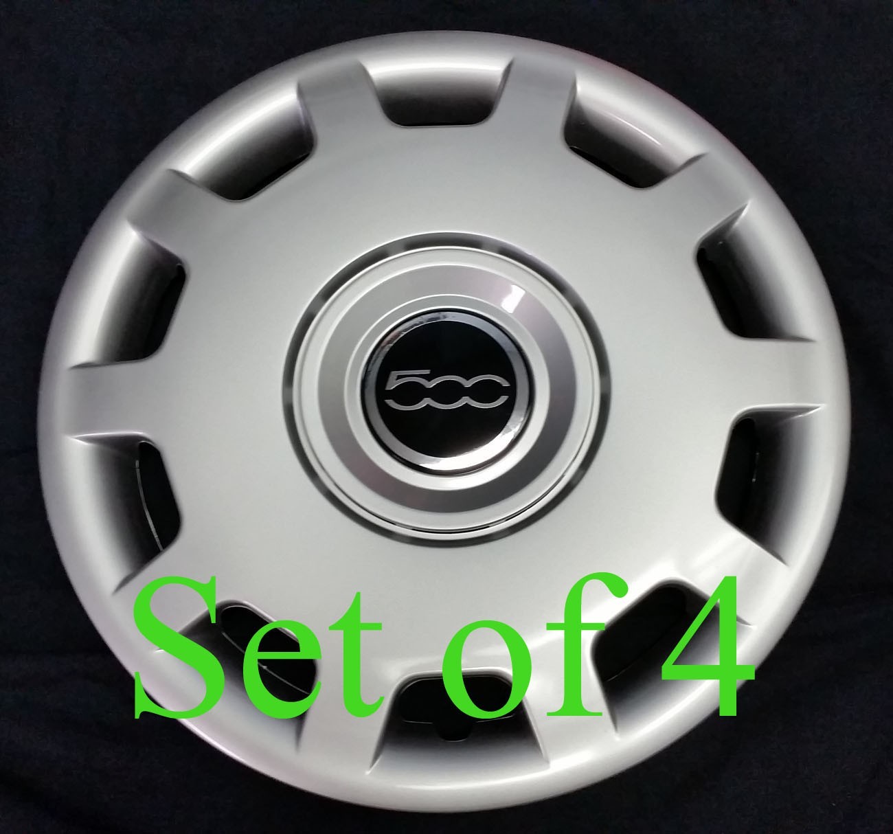 SET (4pcs) Wheel covers FITS 500 2010 - 2016 POP Abarth 15" Hubcap Rim NEW