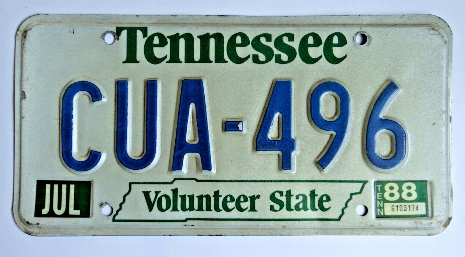 Vintage 1980's 1990's Tennessee Volunteer State License Plate *Pick One*