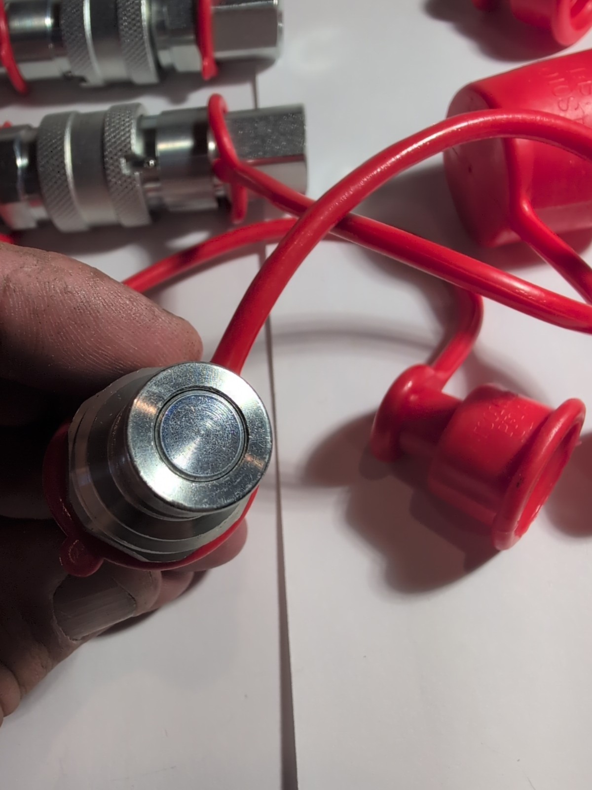 Chinese Mini Excavator Hydraulic Quick Connects Flat Face Set 1/4" For 2...