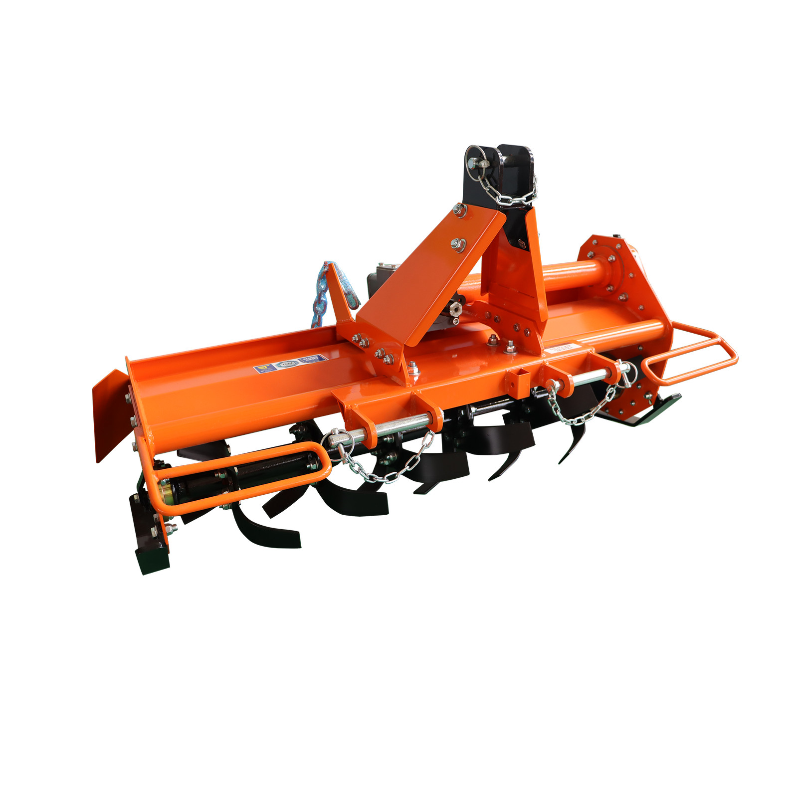 3 Point 45" Rotary Tiller Attachment Fits Cat 1 Tractor PTO Driven Work 5" Deep