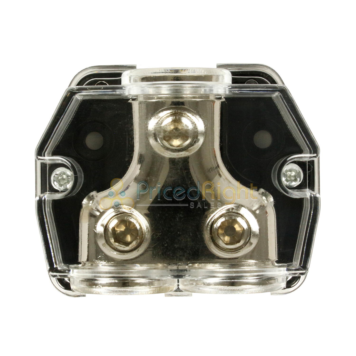 0 Gauge In Two 0/4 Gauge Out Car Audio Power Ground Distribution Block RI Audio