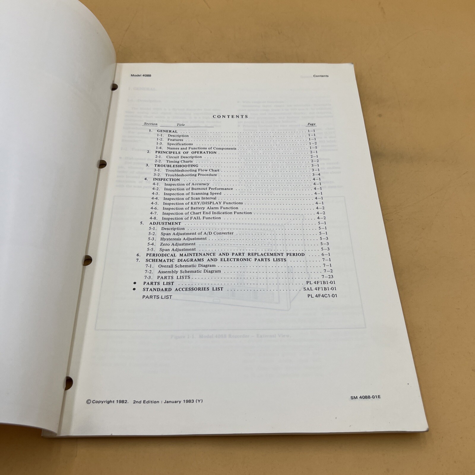 YEW ER250 (MODEL 4088) HYBRID RECORDER INSTRUCTION MANUAL GUIDE BOOK