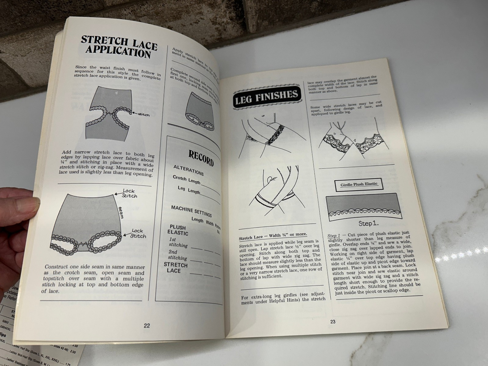 Vintage 1971 Sew Lovely Lingerie Sewing Techniques Books by Laverne Devereaux