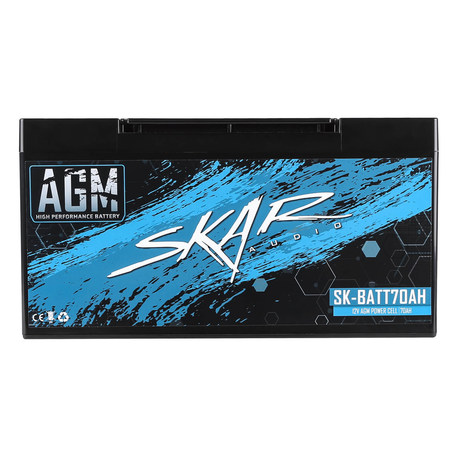 NEW SKAR AUDIO 12V 70Ah AGM HIGH PERFORMANCE CAR AUDIO BATTERY | SK-BATT70AH