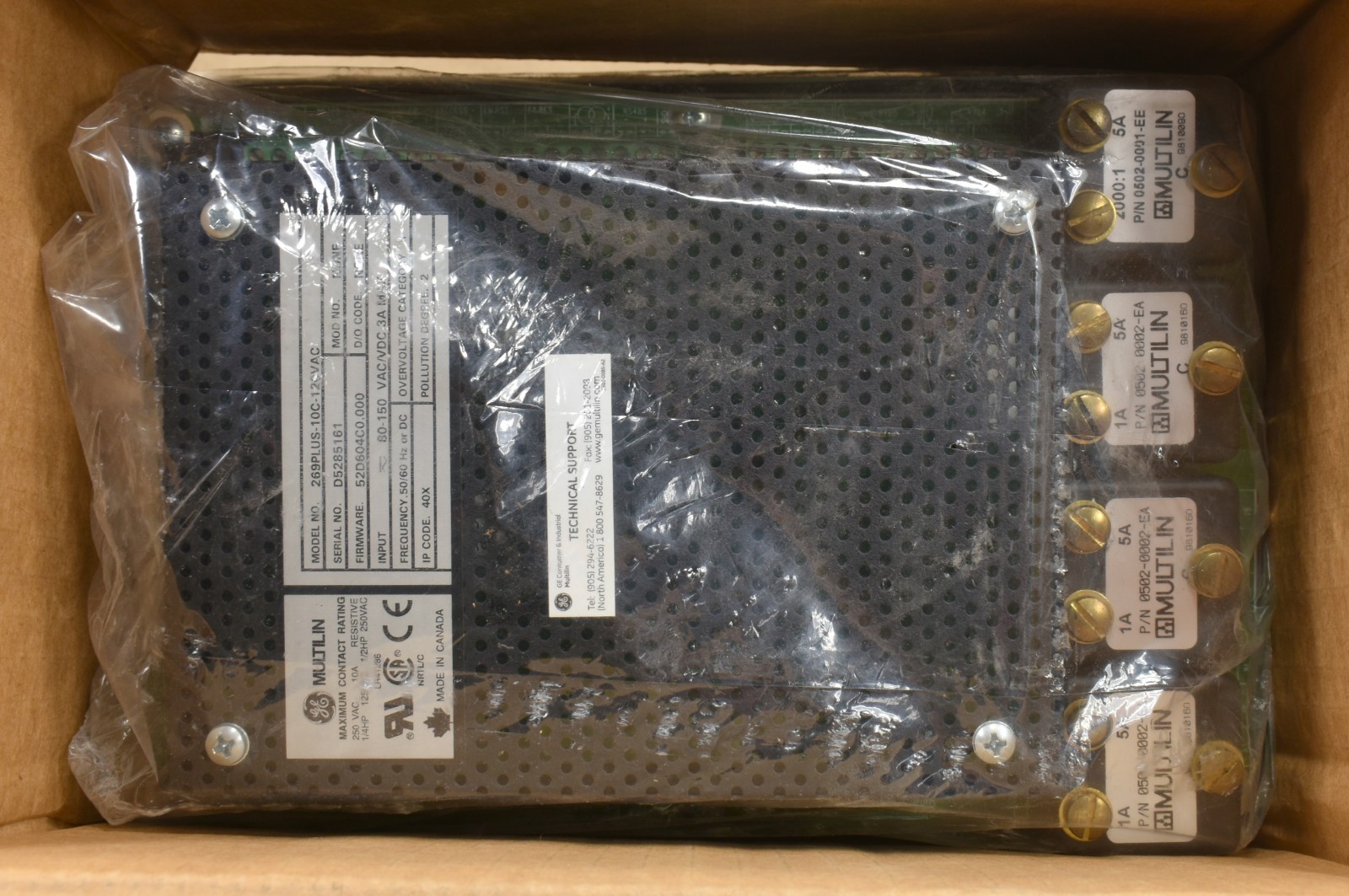 GE Multilin 269PLUS-100C-120VAC ,269 Plus Motor Management Relay