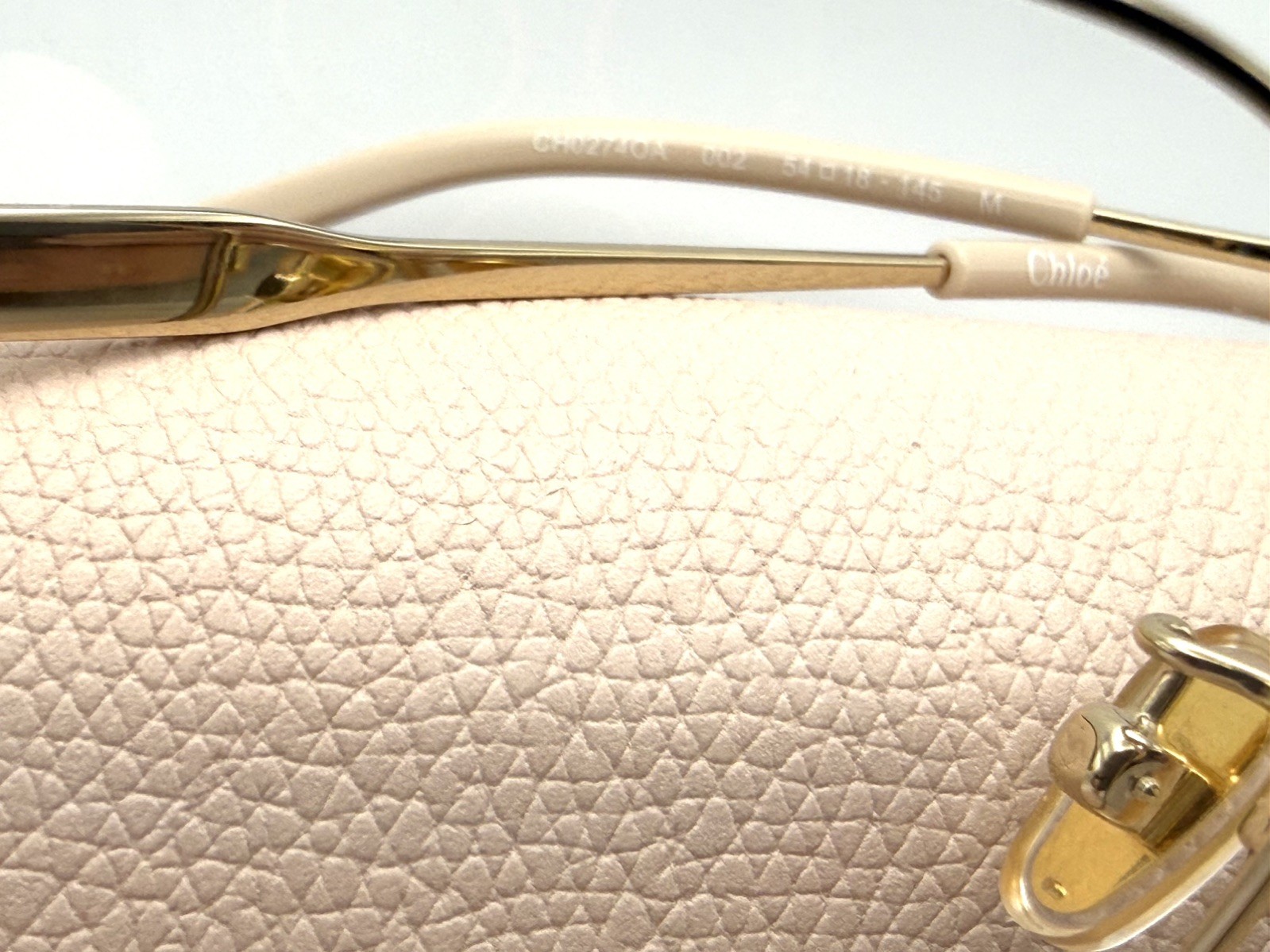 Chloe CH0274OA 002 Gold Square Eyeglasses Frame 54mm New