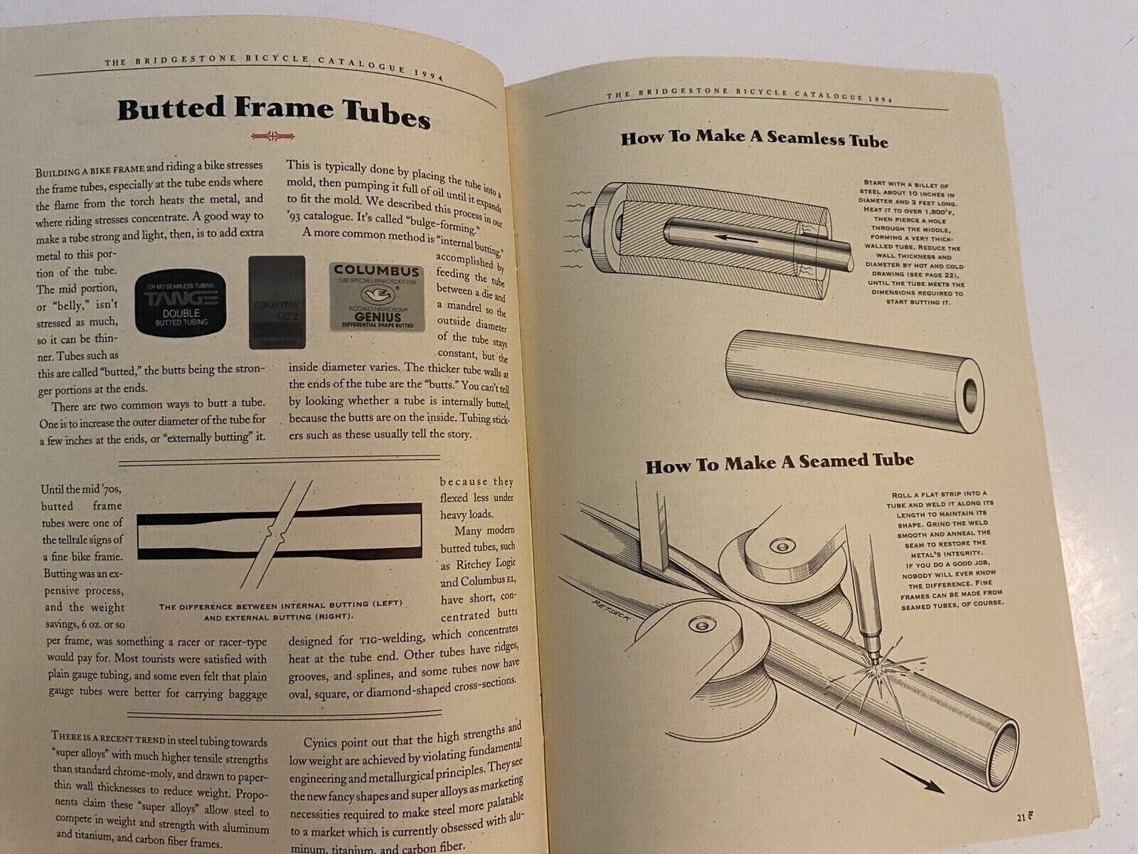 The 1994 Bridgestone Bicycle Catalog ~ Vintage ORIGINAL NOS Makers Fine Bicycles