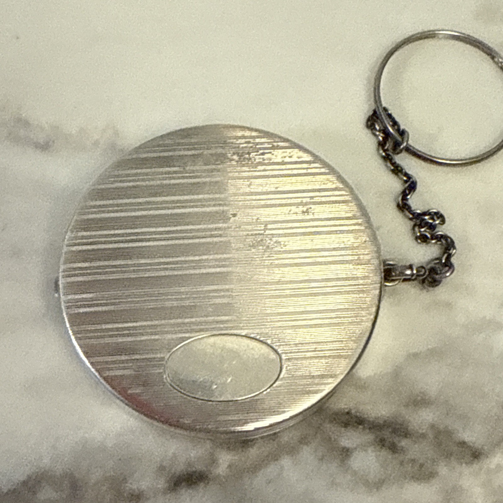 Vintage Sterling Silver Pill Box Keychain 15.5 Grams Palm Beach Estate Find Nice