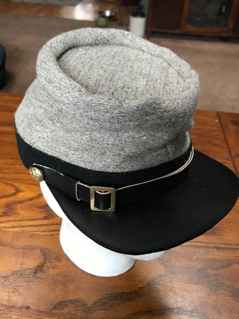 Reproduction Civil War C.S. Kepi, 6 7/8ths, Campaigner Quality