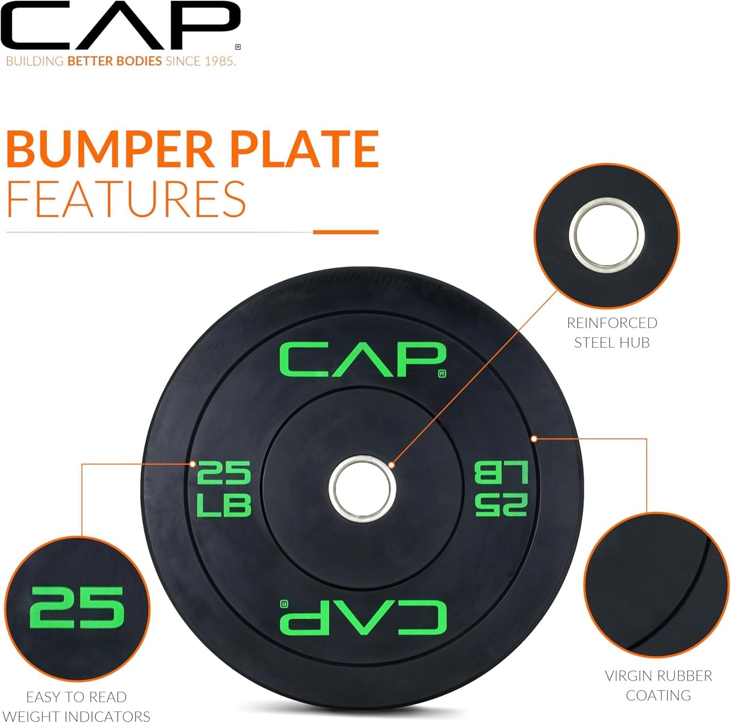 CAP Barbell -Olympic Bumper Plate Weight Set