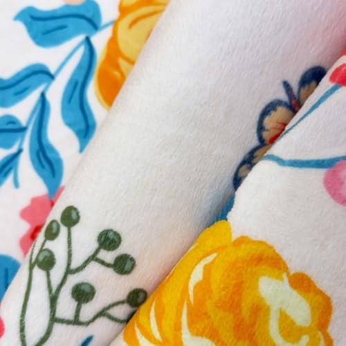 Rugs for Living Room Area Rug 6x9, Large Carpet Non Slip Floral Low Pile Soft