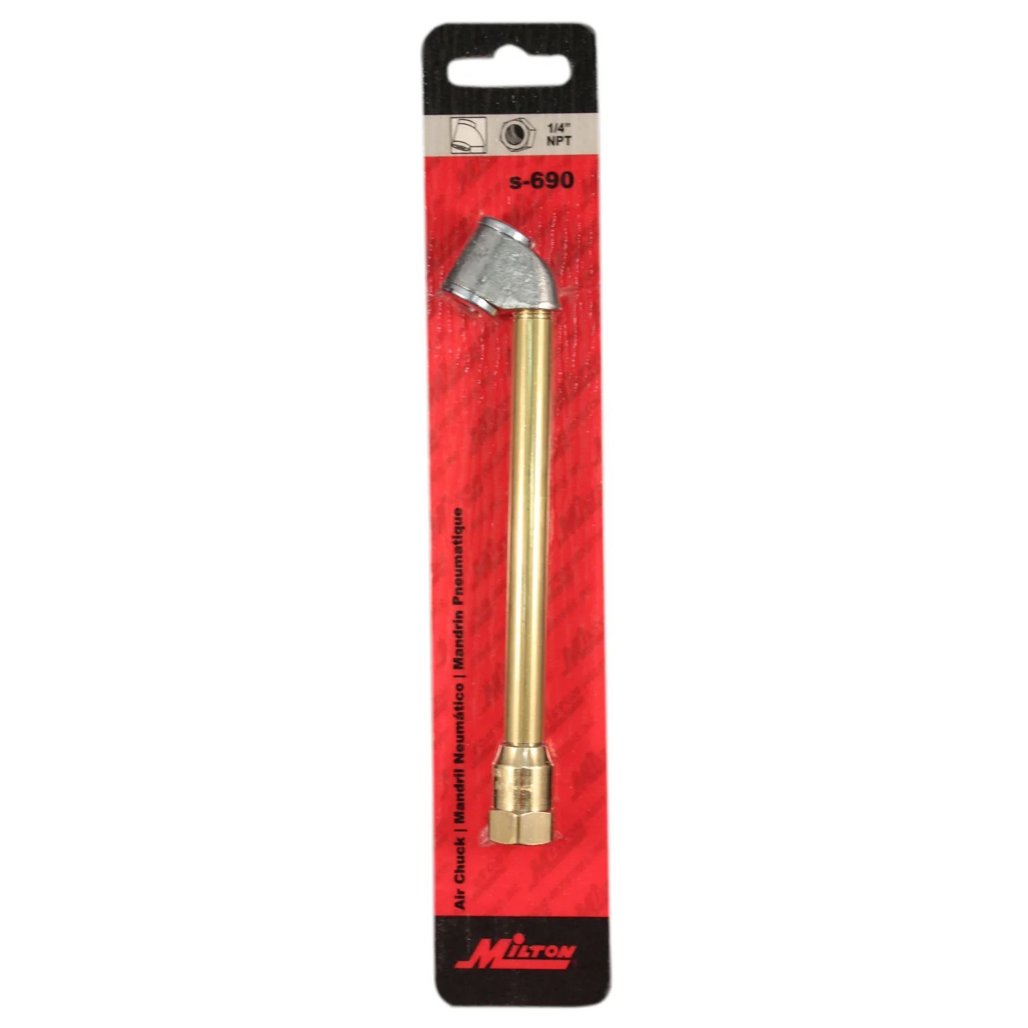 Milton S690 Dual Head Air Chuck Tire Tool 1/4" FNPT USA