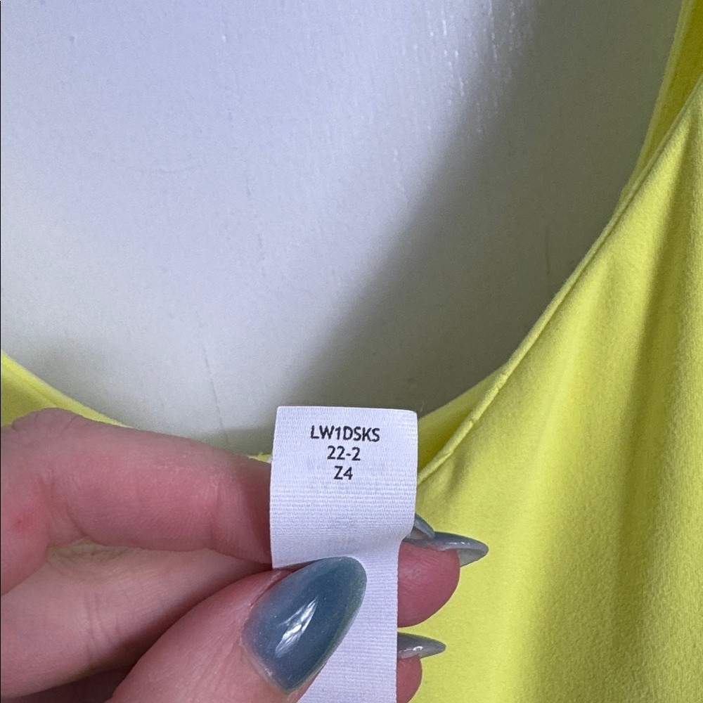 Lululemon Align Bodysuit 8" Electric Lemon Size 14