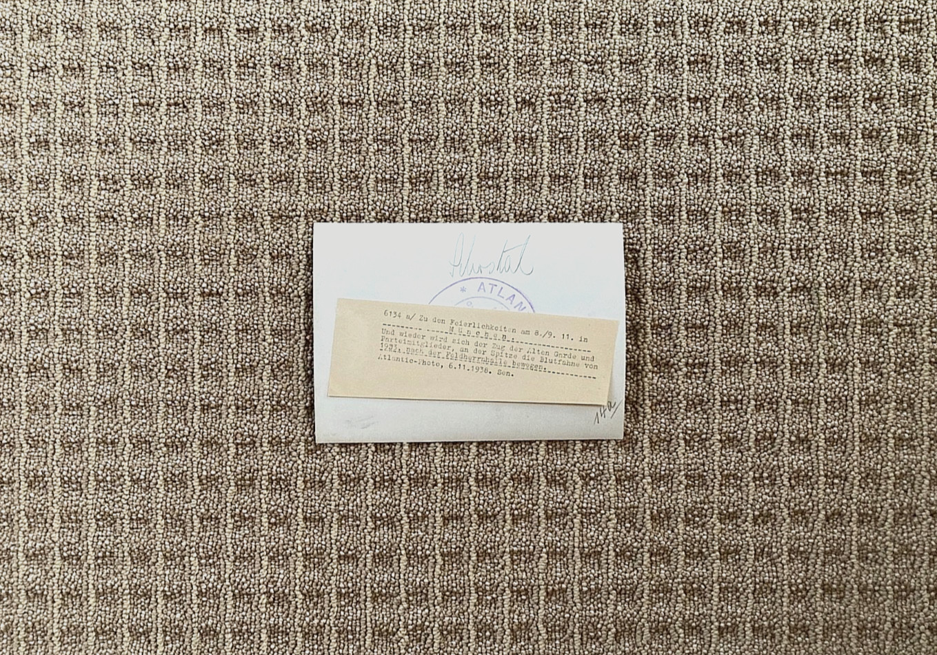 PRE-WW2 GERMAN MUNICH NOV. 9, 1938 BEER HALL PUTSCH COMMEMORATION NEWSWIRE PHOTO