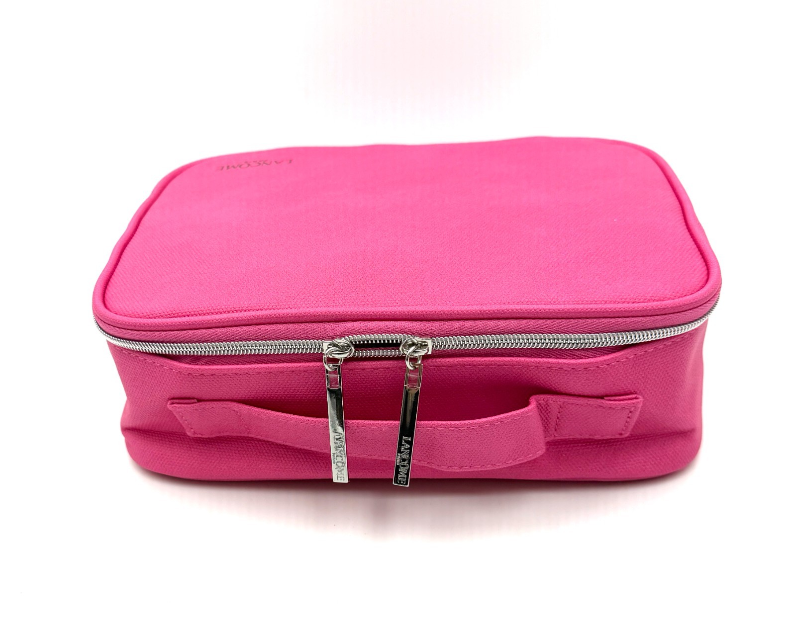 Lancome Makeup Train Case Bag ~ Rose Pink ~ with Handle