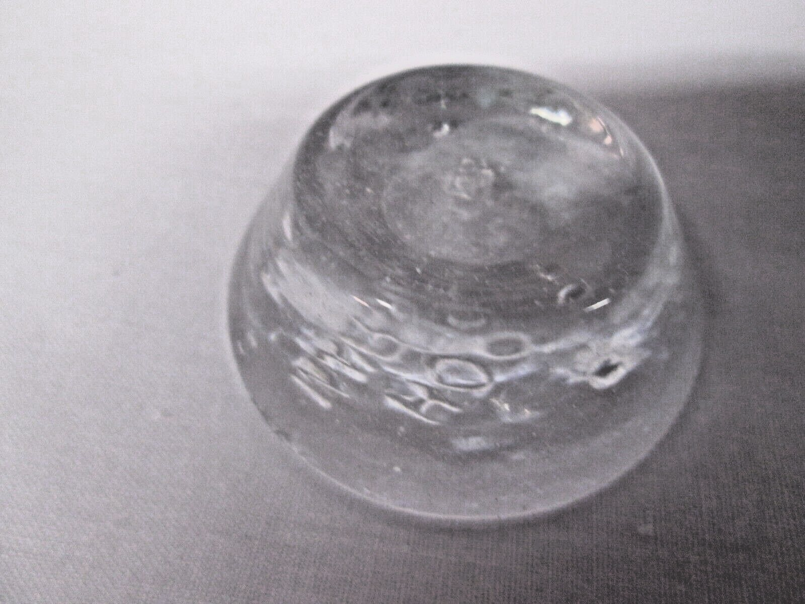 Sam Hogue CLEAR Glass Marble Stand 15/8 Inch Base "Will Hold Up To 2 Inch Marble