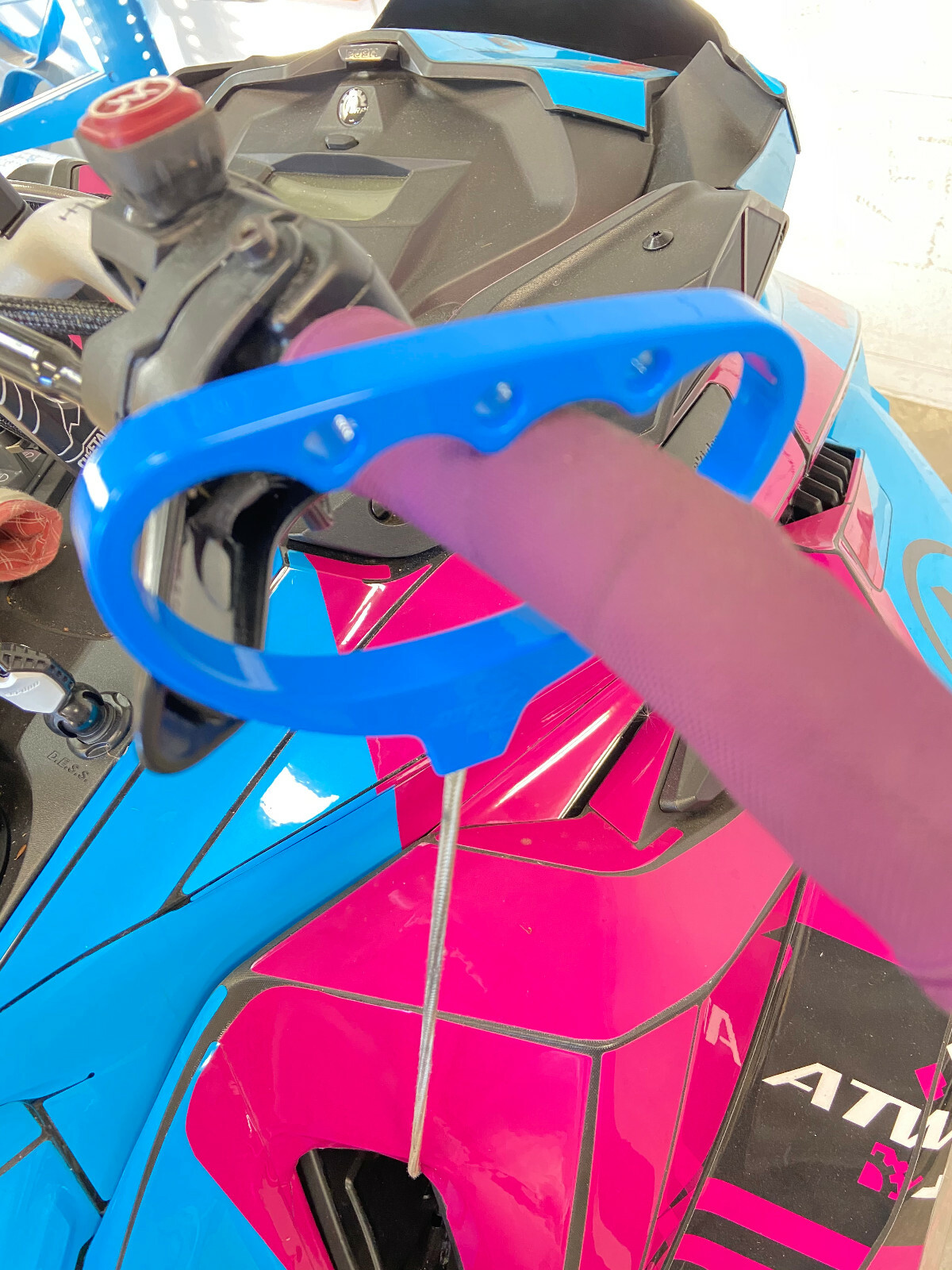 Snowmobile Pull Cord Handle, Billet Pull Cord Handle