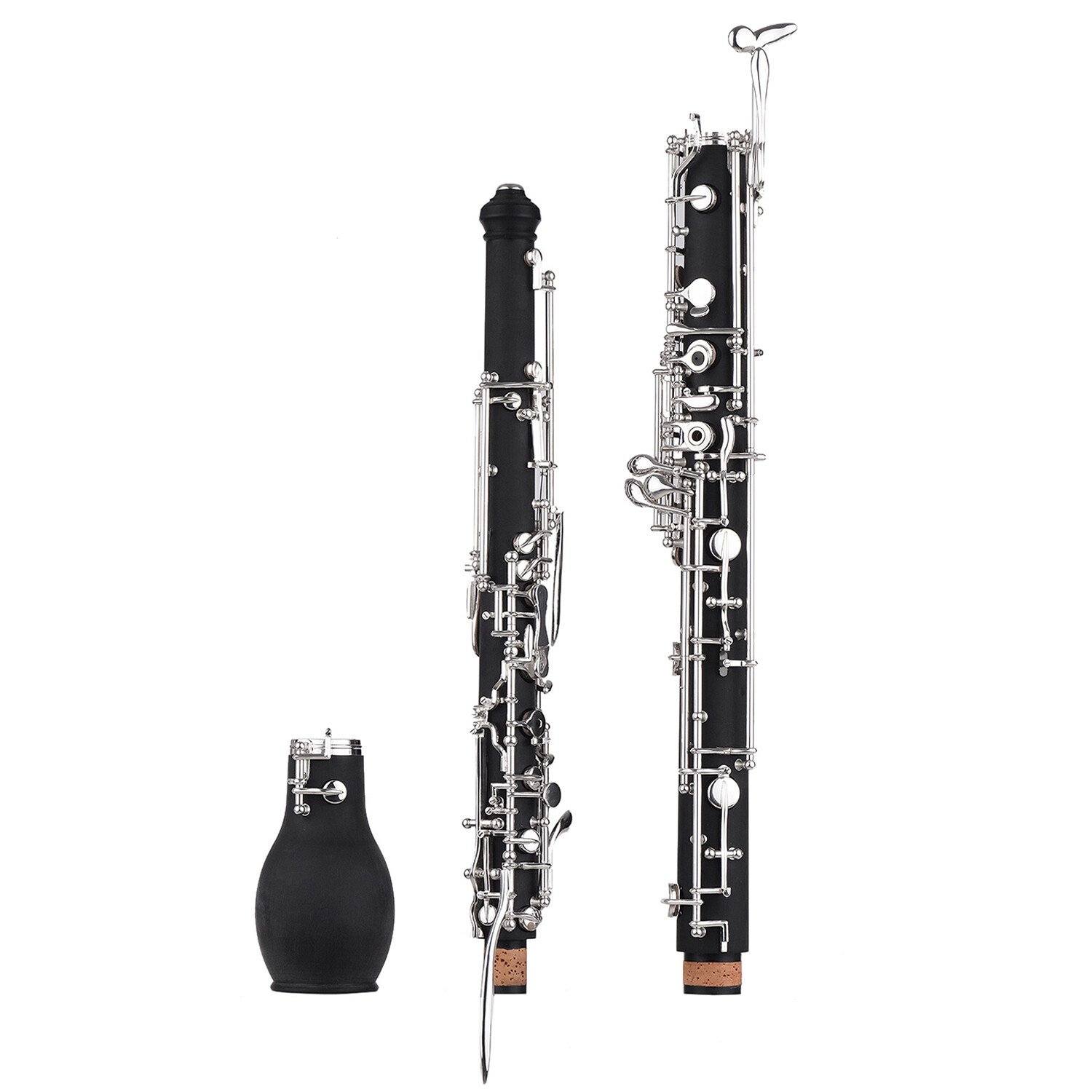 Professional English Horn Alto Oboe F Key Synthetic Wood Body Silver-plated Keys