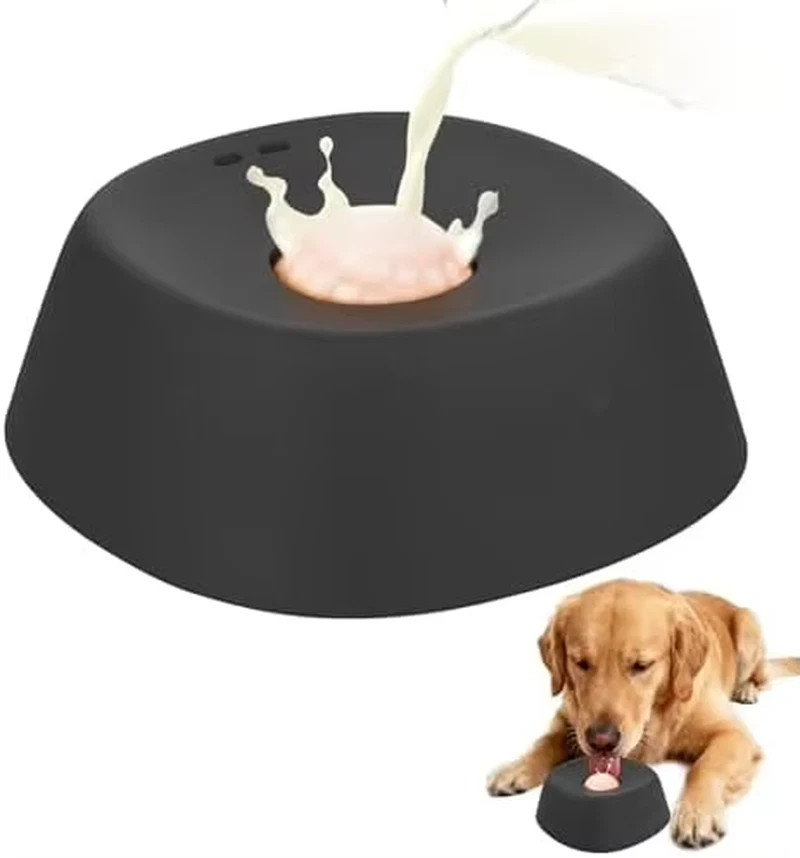 Anti-Choking Slow Feeder Dog Bowl Non-Slip 3/4 Cup - Lick Toy for Liquid Treats