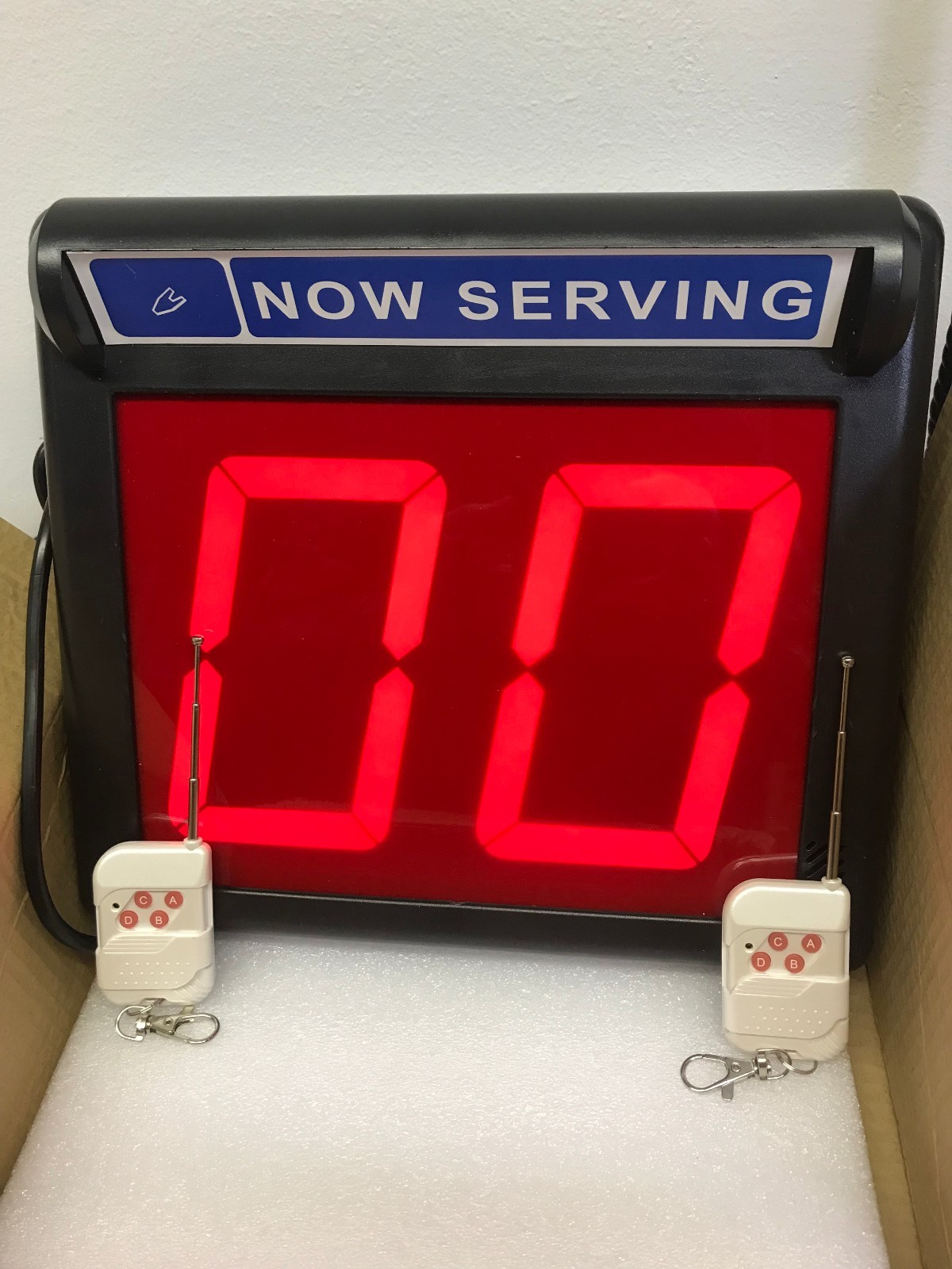 Take a Number System / Number Display/ Up Down counter -5 1/4" LED Display