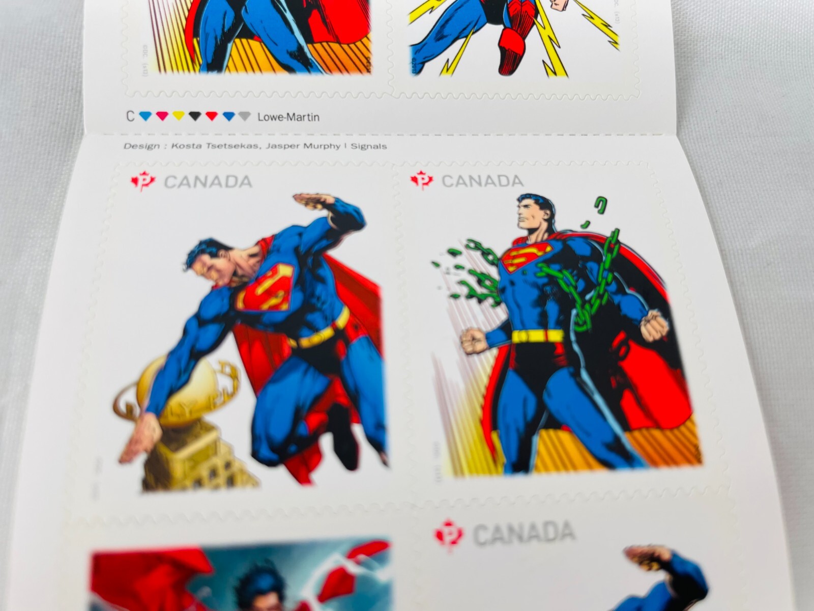 SUPERMAN 75TH ANNIVERSARY BOOKLET 10 STAMPS COLLECTORS EDITION IN FULL COLOR