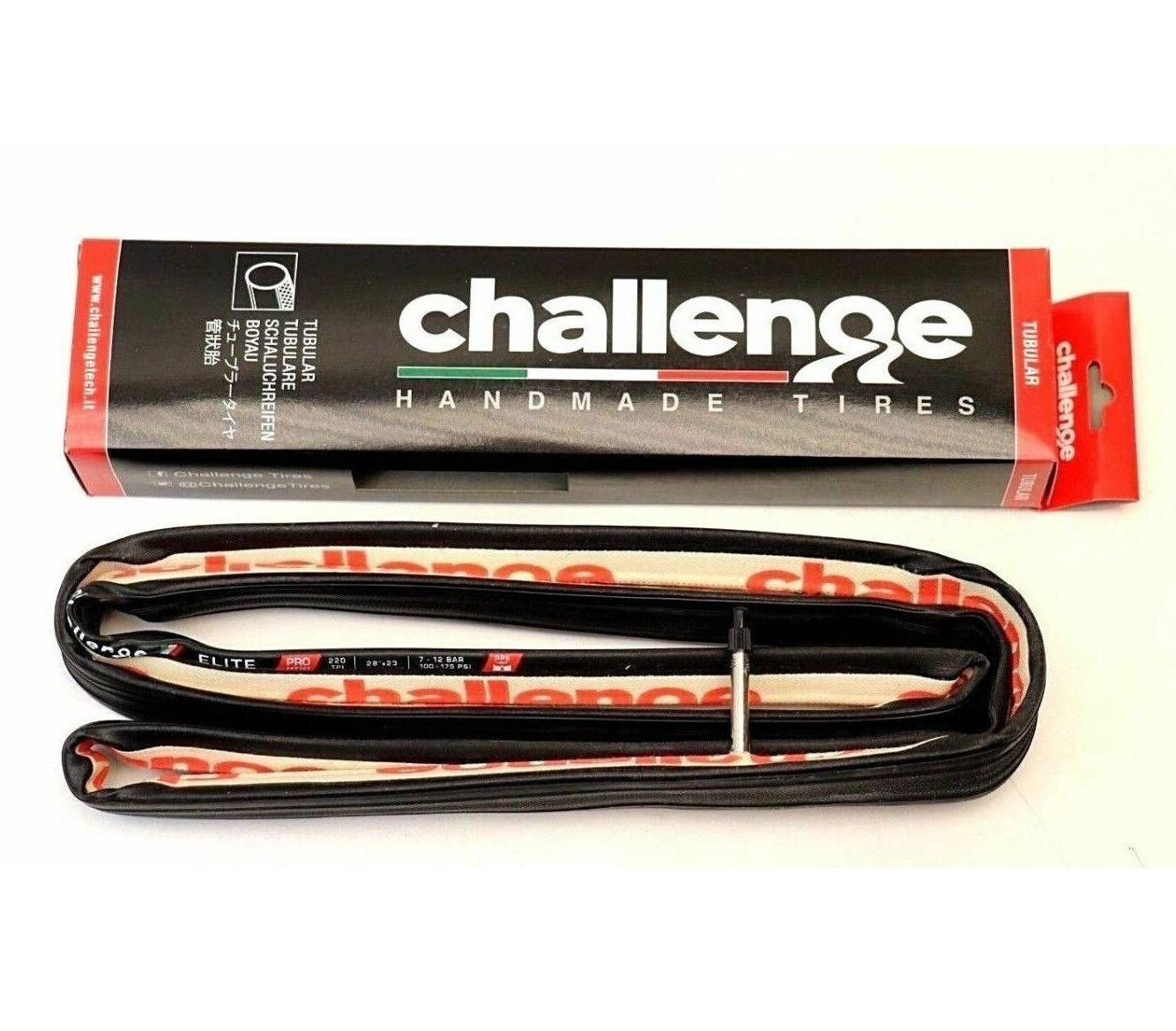 Challenge Elite Pro Tubular Bicycle Tire 700x23, 700x25, 700x27 Tan or Black