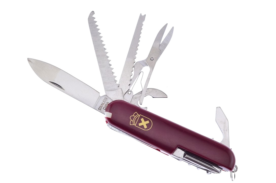 Swiss Army Type Scout Field Utility Camp Knife - 13 Function Multi-Tool - NEW