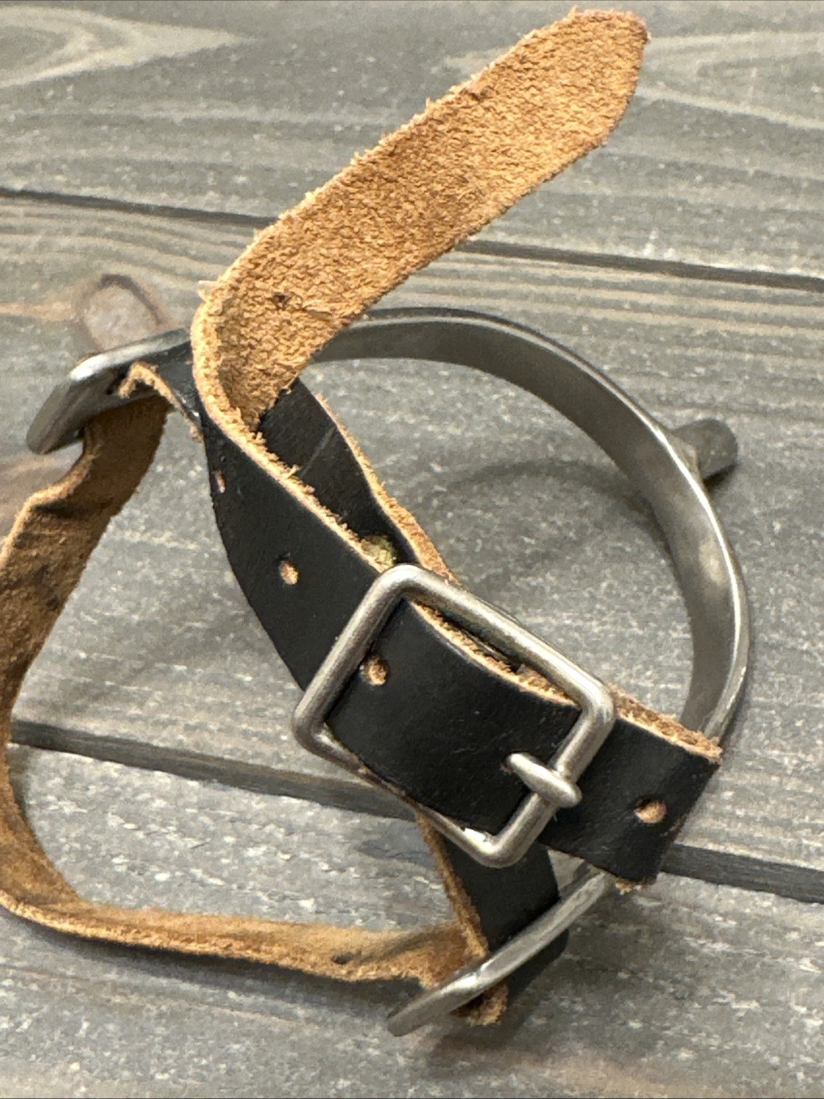 English Riding Spurs with straps.