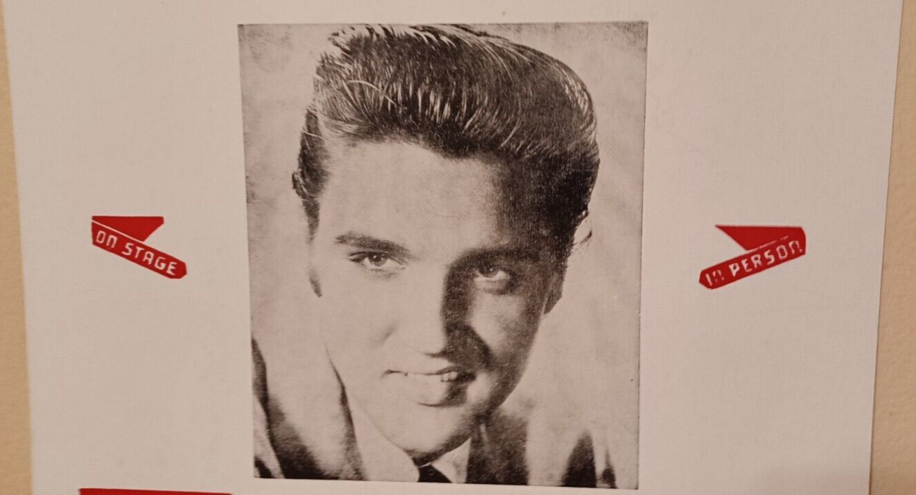 Rare ELVIS PRESLEY Memorial Auditorium Buffalo NY April 1 ,1957 Concert Poster
