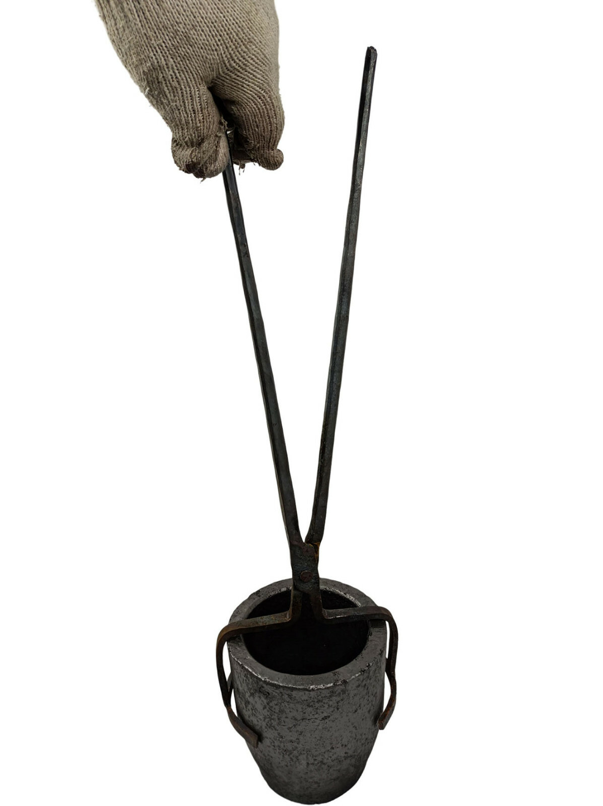 10 KG Crucible Tongs Set For Lifting and Pouring Fit Gas Metal Melting Furnace