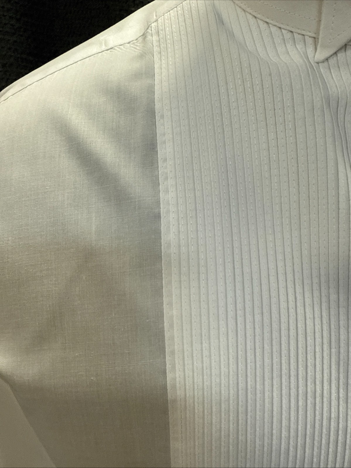 White Wing Collar Button Down Tuxedo Shirt (Formal Events)