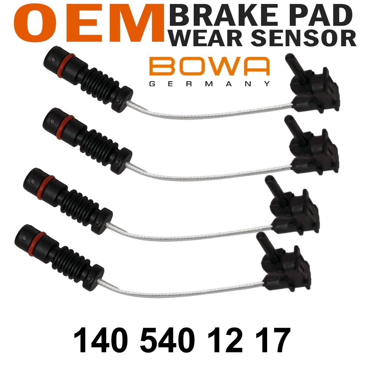 OEM Front Rear Left Right Brake Pad Wear Sensor For Mercedes Benz R107 W123 4PK