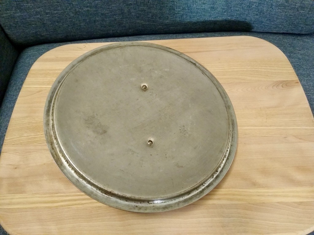 Incredible Large Hammered French Copper Rondeau Pot & Lid (Mauviel?) 2.5mm 28cm