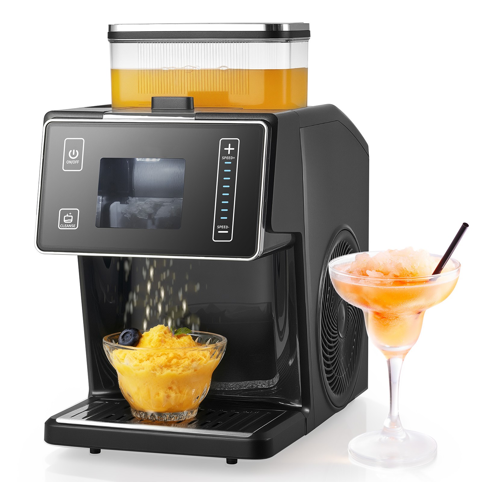 Uimoso Snowflake Ice Maker 44LBS/24H Shaved Ice Slush Machine for Home Party Use