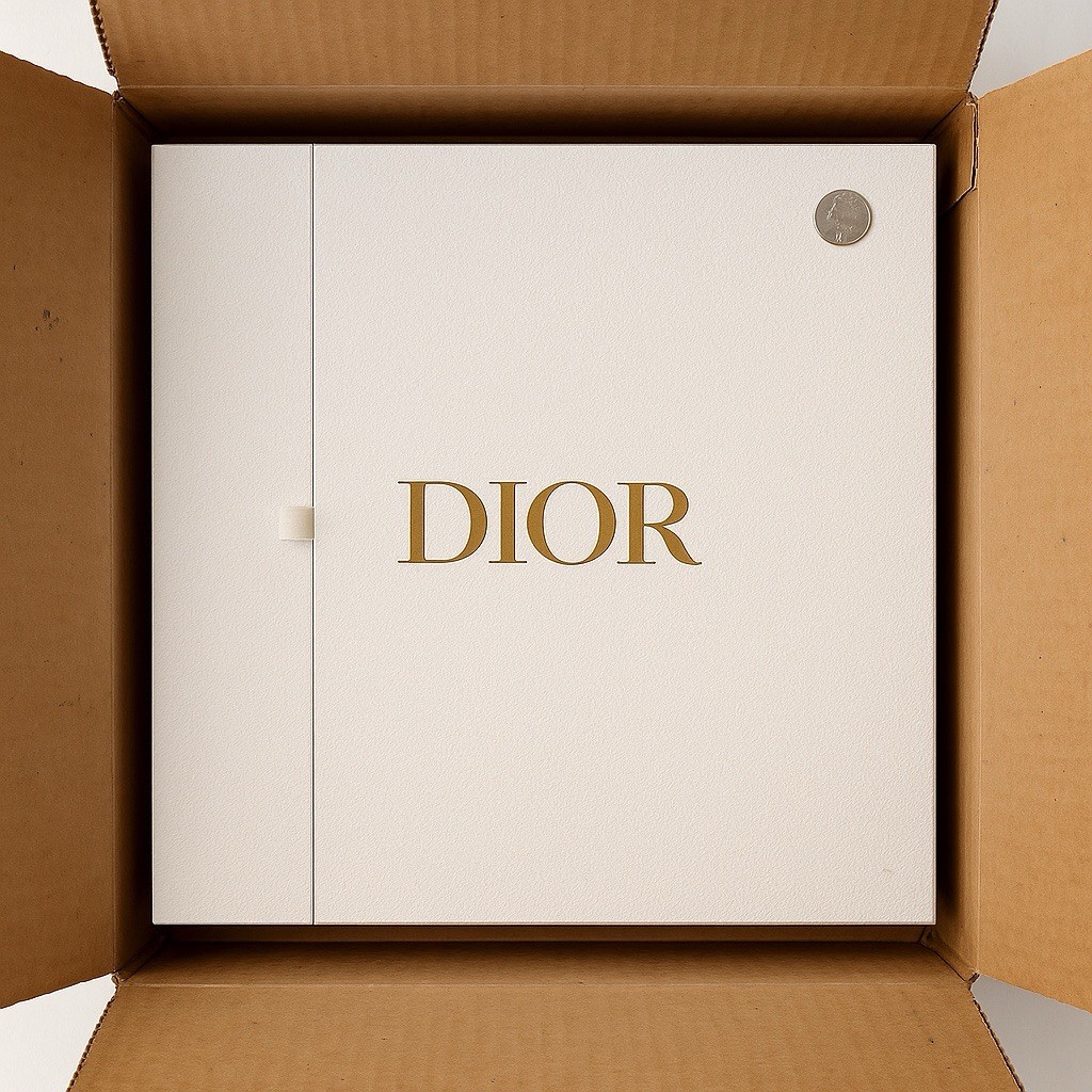 Authentic Dior Giant Presentation Gift Box White Magnetic Close 23.5” x 20” x 3”