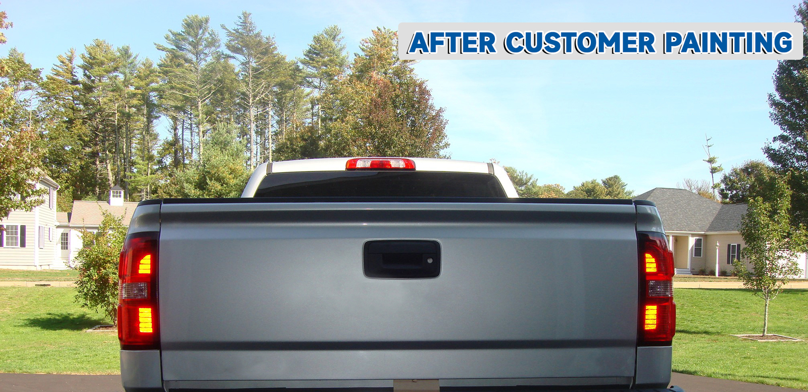 Rear Steel Tailgate For Chevy Silverado GMC Sierra 2014-2019 2015 2016 W/ Assist