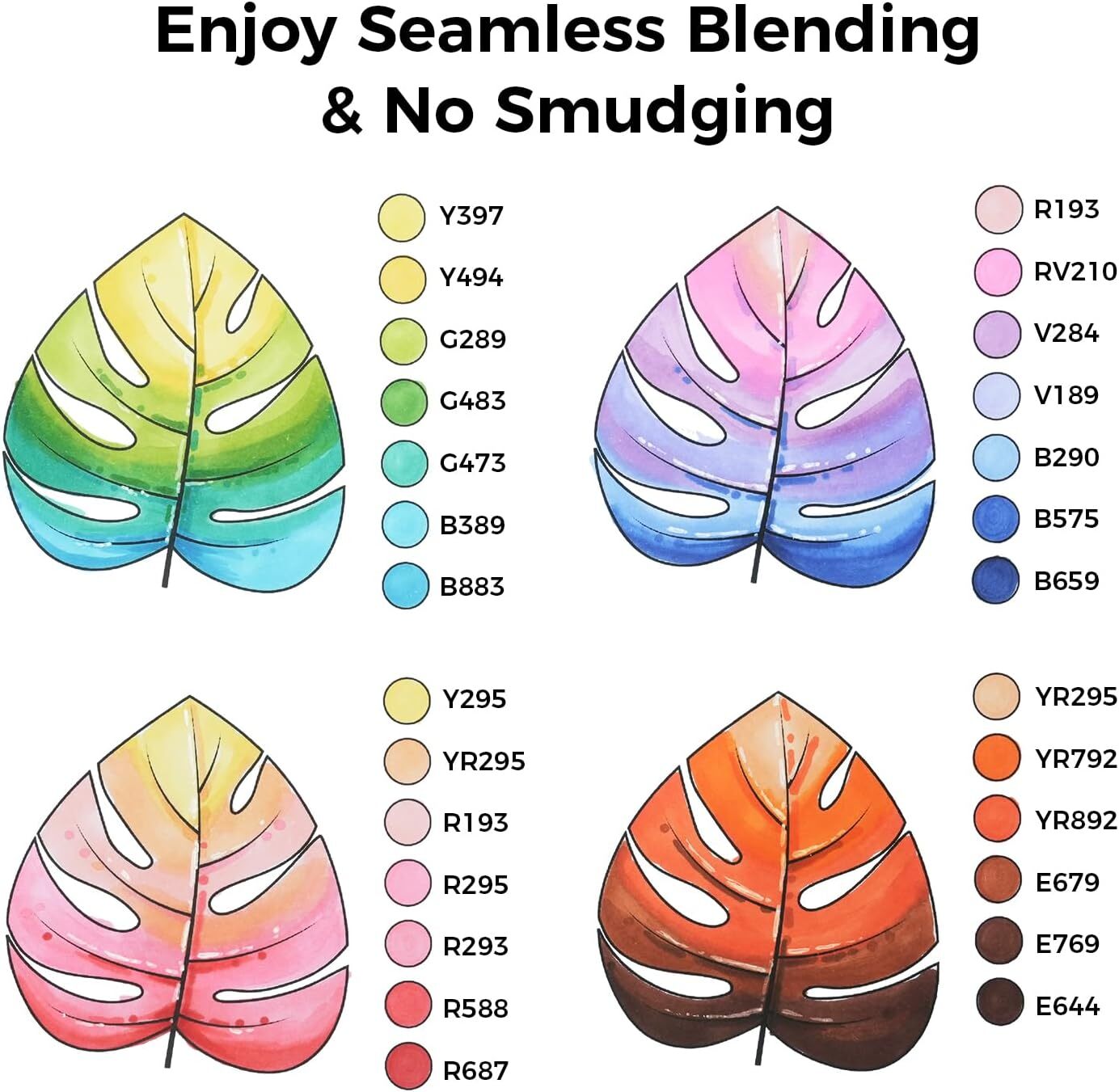 Ohuhu Alcohol Markers 200 Colors - Chisel & Fine Dual Tip Art Drawing Marker Set