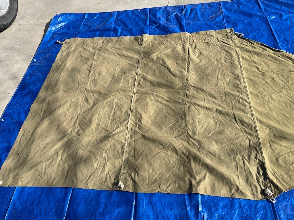 Original M1910 US Military Shelter Half EARLY RARE WW1 Doughboy Pre WW2 Tent Pup